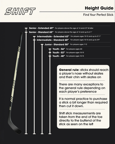 Basics - Senior Hockey Stick - Standard 65"